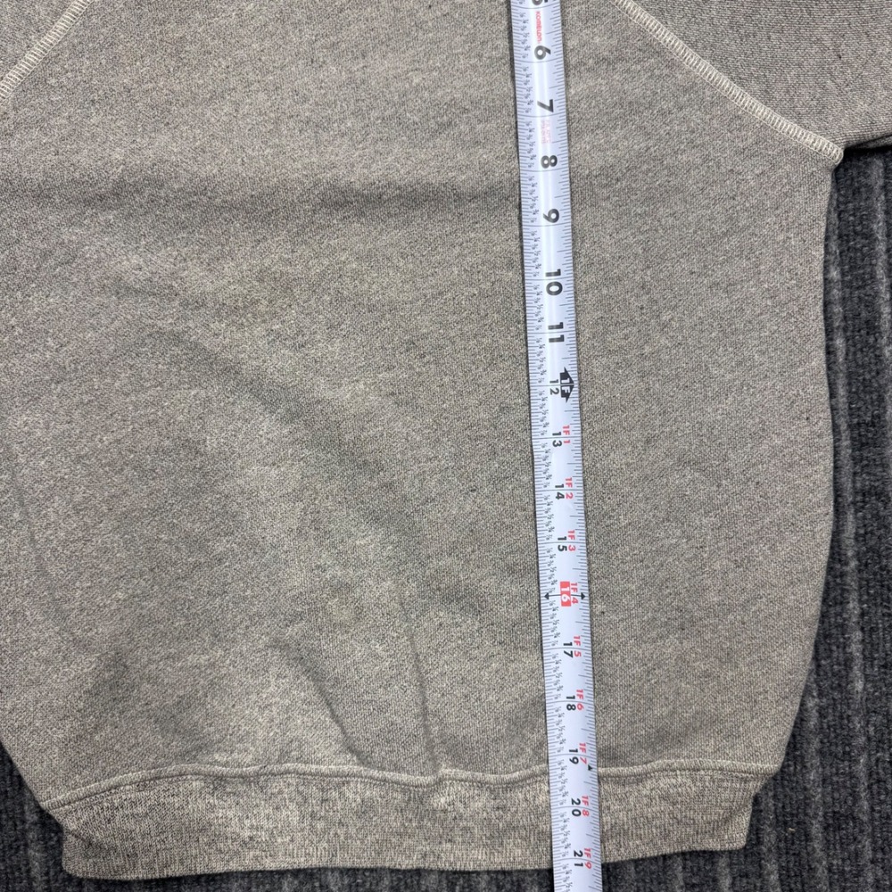 The Great Womens College Sweatshirt Size 0 Gray Raglan Long Sleeve Cotton Blend - Picture 5 of 6